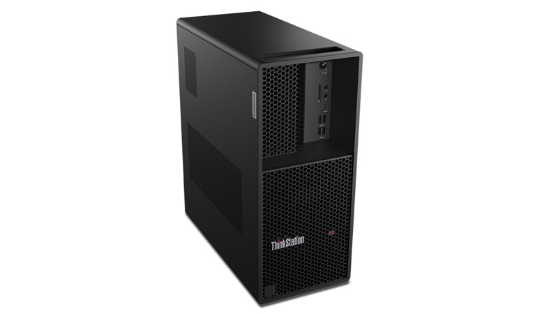 Front view image of the Lenovo ThinkStation P3 Tower