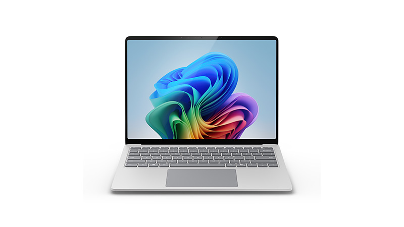 surface laptop 7 snapdragon silver front