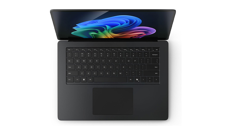 surface laptop 7 black top view