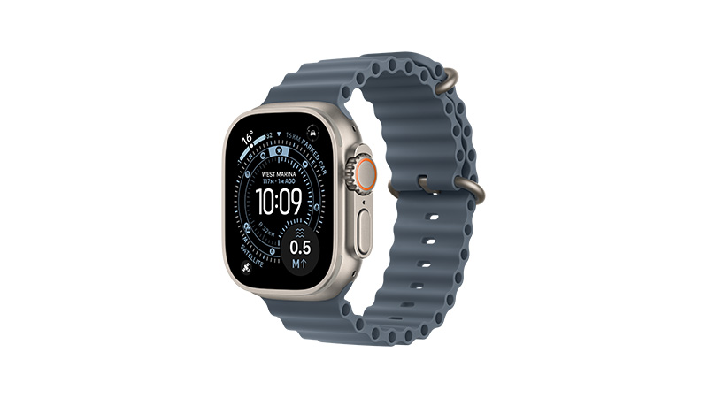 ultra 3 Apple Watch natural titanium ocean band