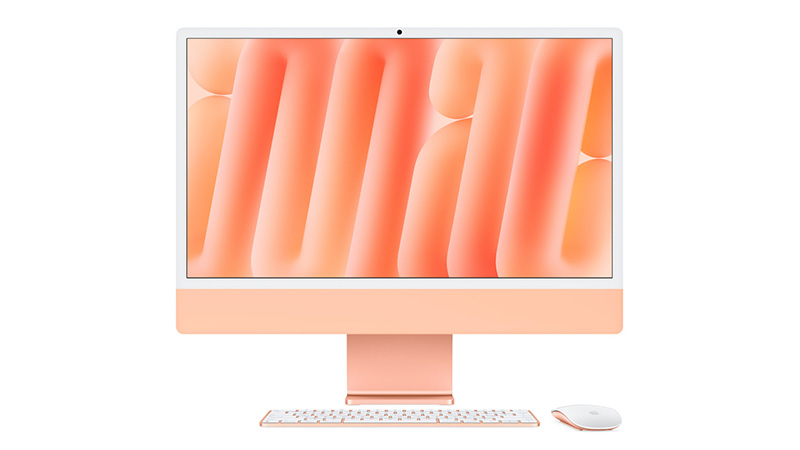 iMac m4 blue orange