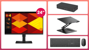 Professional Laptop Desk Setup