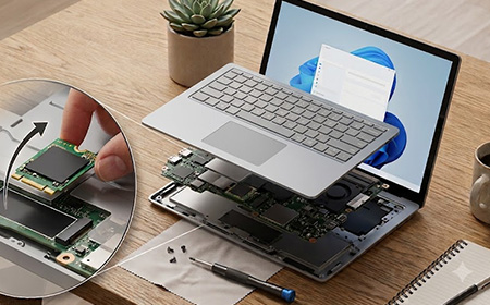 removable chip in surface laptop 13.8