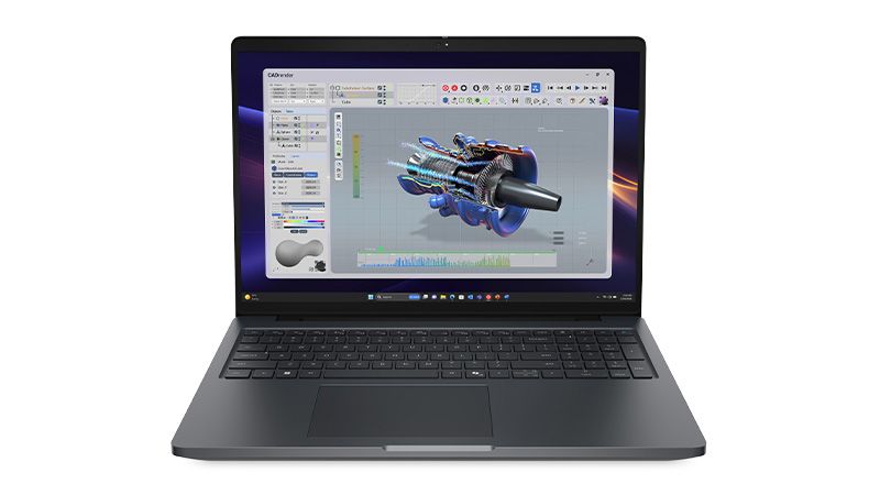 Dell pro precision 5 with 16" screen front facing
